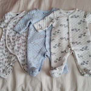 Janie and Jack footies sz 0-3 months